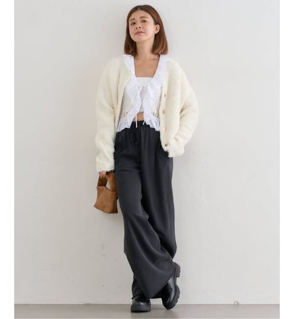 U by SPICK&SPAN「《追加2》ガーメントダイスウェットパンツ」|その他|