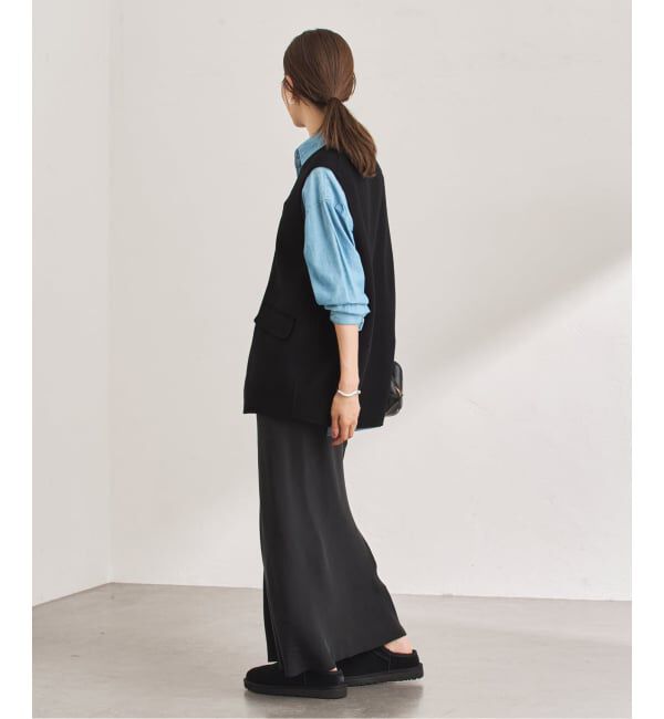 FRAMeWORK「ショートビーバーコクーンベスト」|ダウンベスト・ベスト|