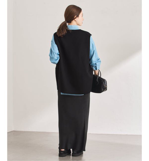 FRAMeWORK「ショートビーバーコクーンベスト」|ダウンベスト・ベスト|