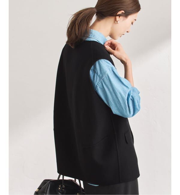 FRAMeWORK「ショートビーバーコクーンベスト」|ダウンベスト・ベスト|