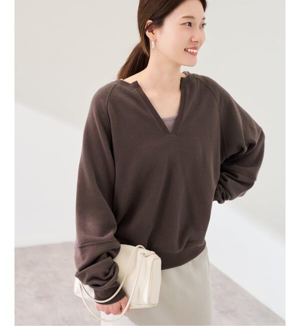 FRAMeWORK「Butter Terry キーネックスウェット」|スウェット・ジャージ|