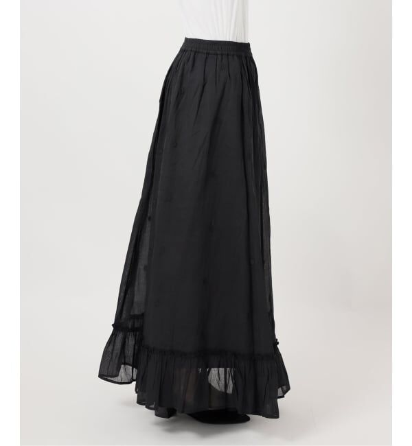 Spick and Span「《一部店舗+WEB限定予約》ドットエンブロイダリースカート」|スカート|