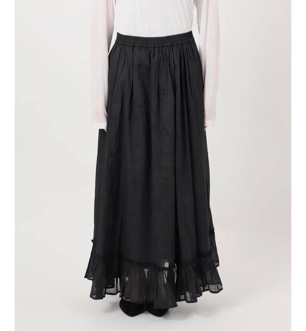 Spick and Span「《一部店舗+WEB限定予約》ドットエンブロイダリースカート」|スカート|