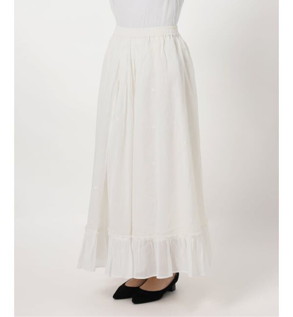 Spick and Span「《一部店舗+WEB限定予約》ドットエンブロイダリースカート」|スカート|