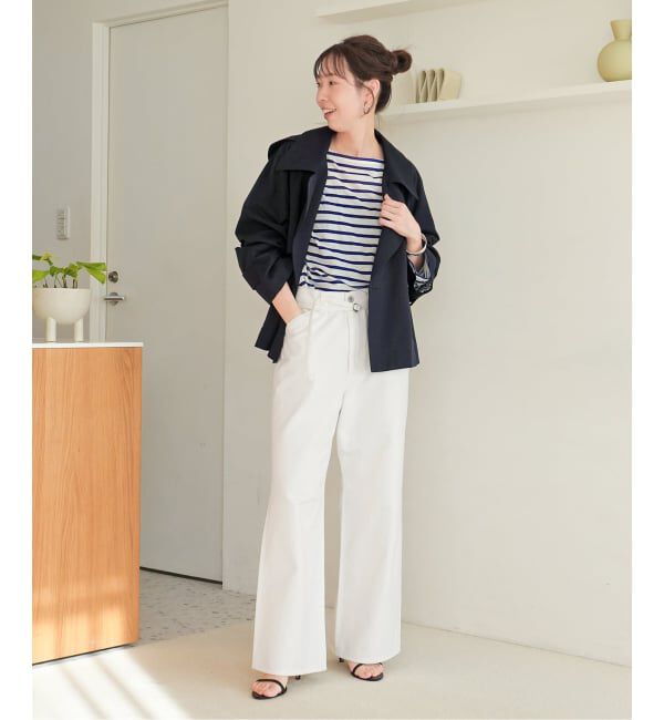 Spick and Span「フェードツイルフレアパンツ」|スラックス|