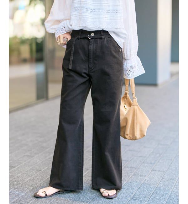 Spick and Span「フェードツイルフレアパンツ」|スラックス|