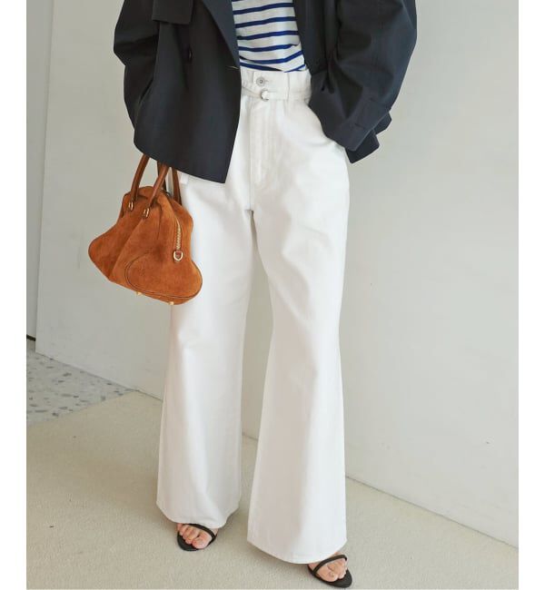 Spick and Span「フェードツイルフレアパンツ」|スラックス|