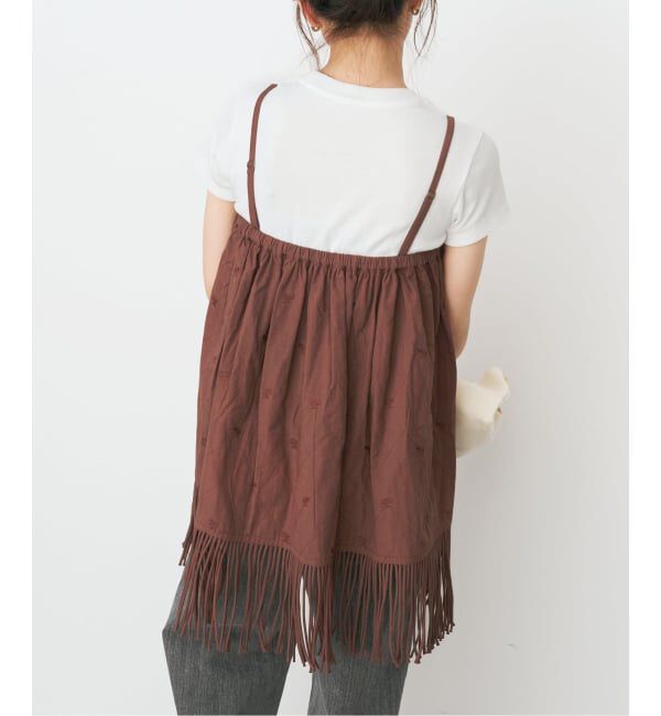 Spick and Span「《予約》crinkle crinkle crinkle 別注フリンジキャミ*」|キャミソール|