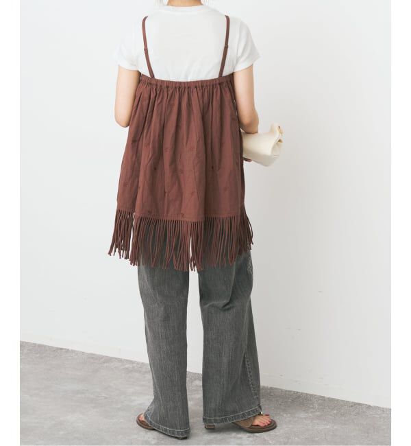 Spick and Span「《予約》crinkle crinkle crinkle 別注フリンジキャミ*」|キャミソール|
