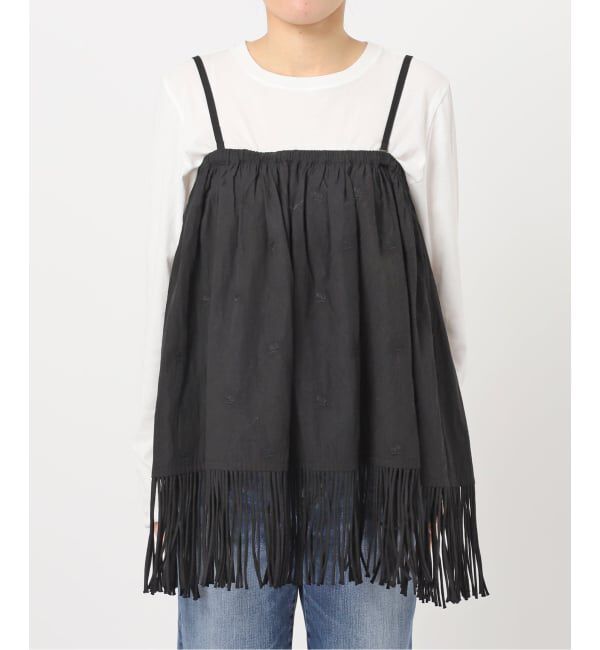 Spick and Span「《予約》crinkle crinkle crinkle 別注フリンジキャミ*」|キャミソール|