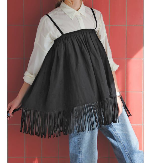 Spick and Span「《予約》crinkle crinkle crinkle 別注フリンジキャミ*」|キャミソール|