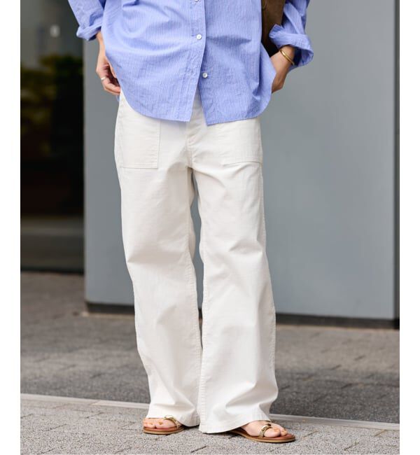 FRAMeWORK「≪追加予約≫ライトミリタリースラブベイカーパンツ 3」|カーゴ|