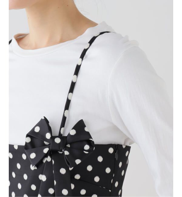 U by SPICK&SPAN「GANNI / ガニー Printed Double Satin Mini Strap Dr」|ワンピース|