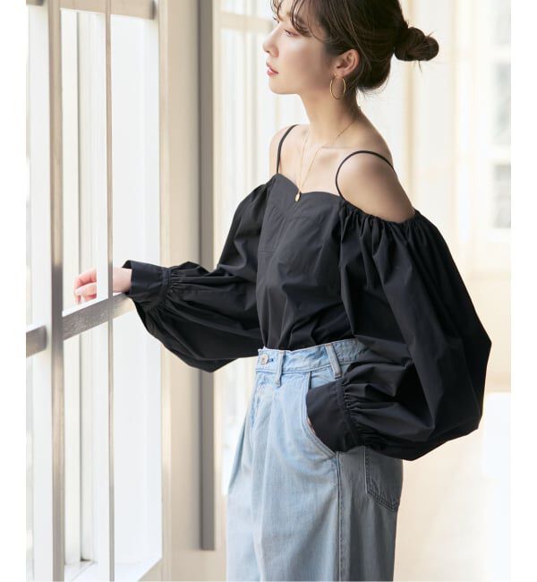 NOBLE「《予約》PROTAGONISTA/プロタゴニスタ オフショルダーボリュームスリーブブラウス」|シャツ・ブラウス|