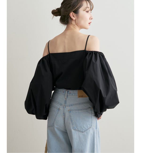 NOBLE「《予約》PROTAGONISTA/プロタゴニスタ オフショルダーボリュームスリーブブラウス」|シャツ・ブラウス|