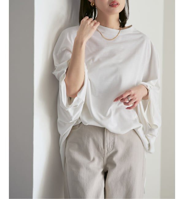NOBLE「《予約》COG THE BIGSMOKE/コグザビッグスモーク NARIAH TUCKED SLEEVE TOP」|Tシャツ・カットソー|ホワイト
