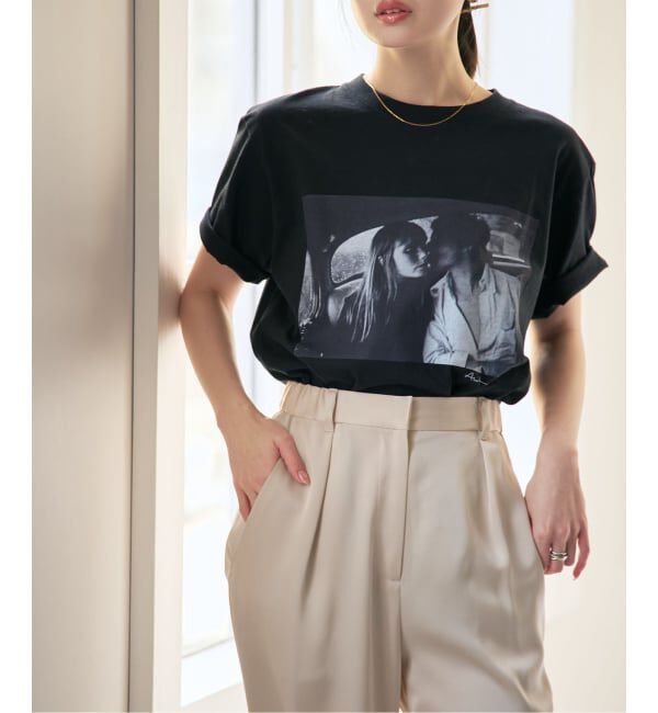 NOBLE「《予約》COUTURE D'ADAM/クチュールドアダム T-shirt/Jane&Serge in Taxi」|Tシャツ・カットソー|ブラック