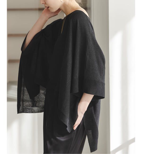 NOBLE「《予約》シアードレープケープ」|ニット・セーター|