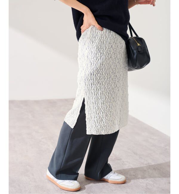 FRAMeWORK「≪追加予約≫シャーリングレースキャミワンピース 2」|ワンピース|ホワイト