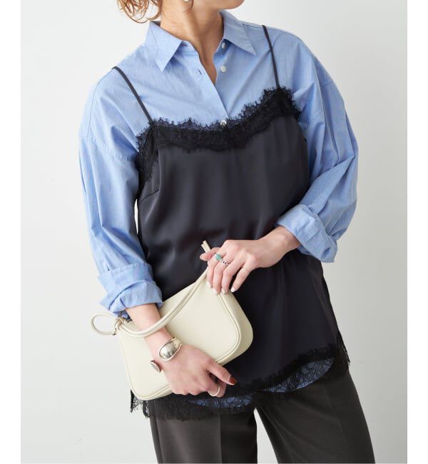 Spick and Span「《予約》サテンレースキャミソール」|キャミソール|