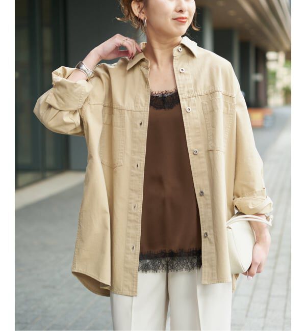 Spick and Span「《予約》サテンレースキャミソール」|キャミソール|