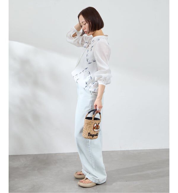 U by SPICK&SPAN「《予約》ロングスリーブ刺繍ブラウス」|シャツ・ブラウス|