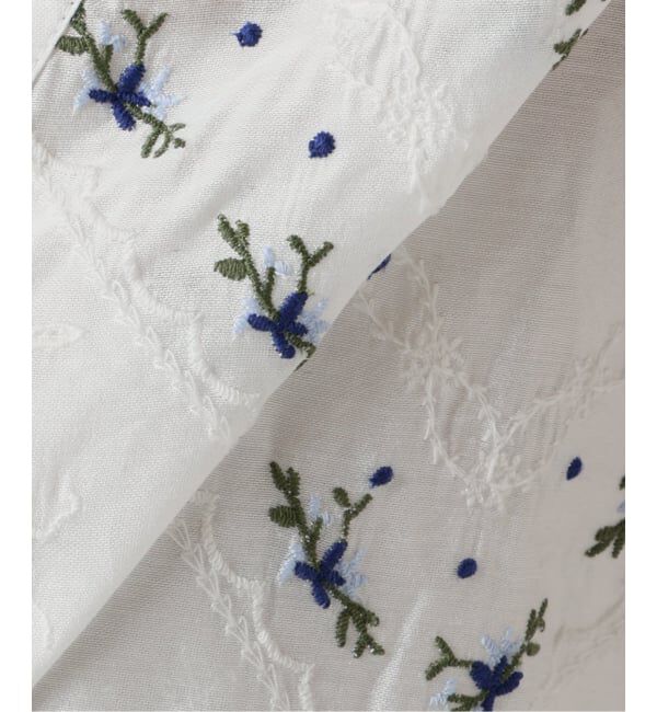 U by SPICK&SPAN「《予約》ロングスリーブ刺繍ブラウス」|シャツ・ブラウス|