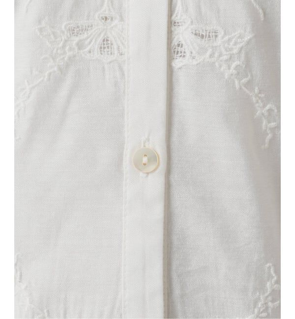 U by SPICK&SPAN「《予約》ロングスリーブ刺繍ブラウス」|シャツ・ブラウス|