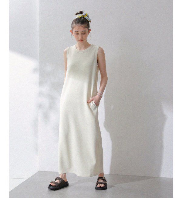  「【洗える】Munich/ミューニック リネンライクダブルフェイスワンピース」|ワンピース|