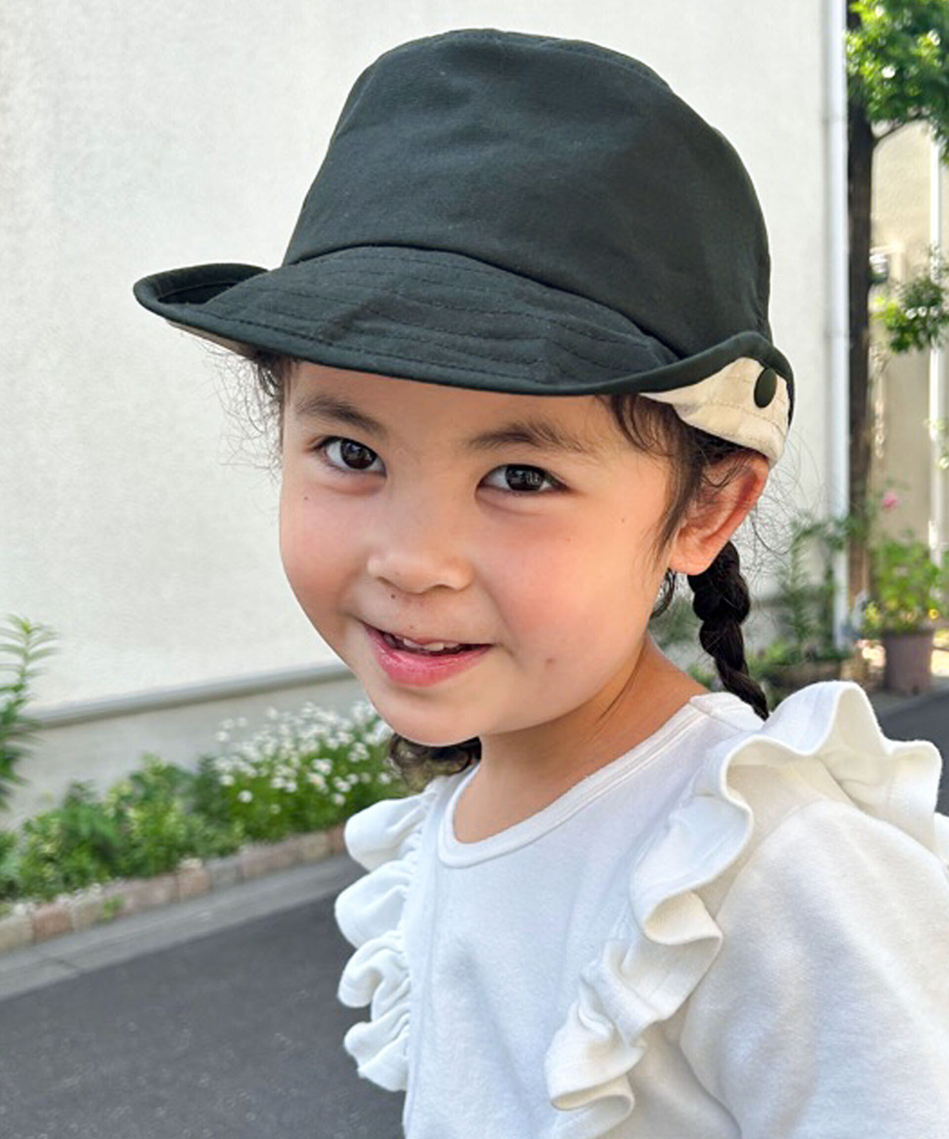 nano･universe「LB.04/コカゲル(R) 撥水加工キッズハット」|ハット|ブラック