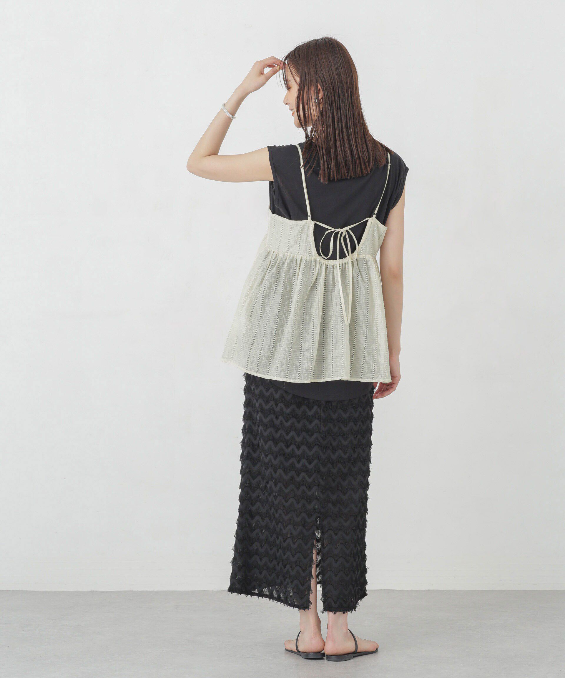 nano･universe「シアードビーバックホールキャミチュニック」|シャツ・ブラウス|