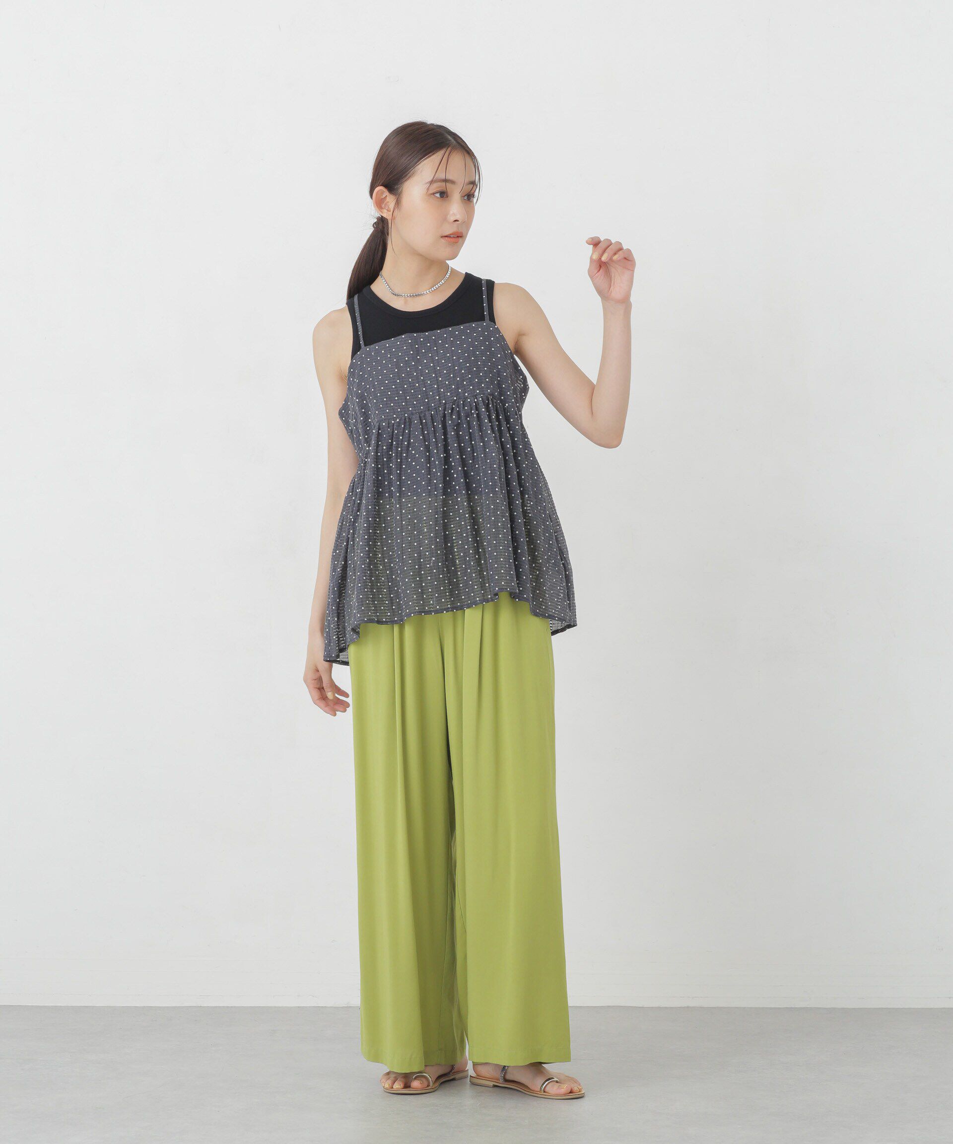 nano･universe「シアードビーバックホールキャミチュニック」|シャツ・ブラウス|