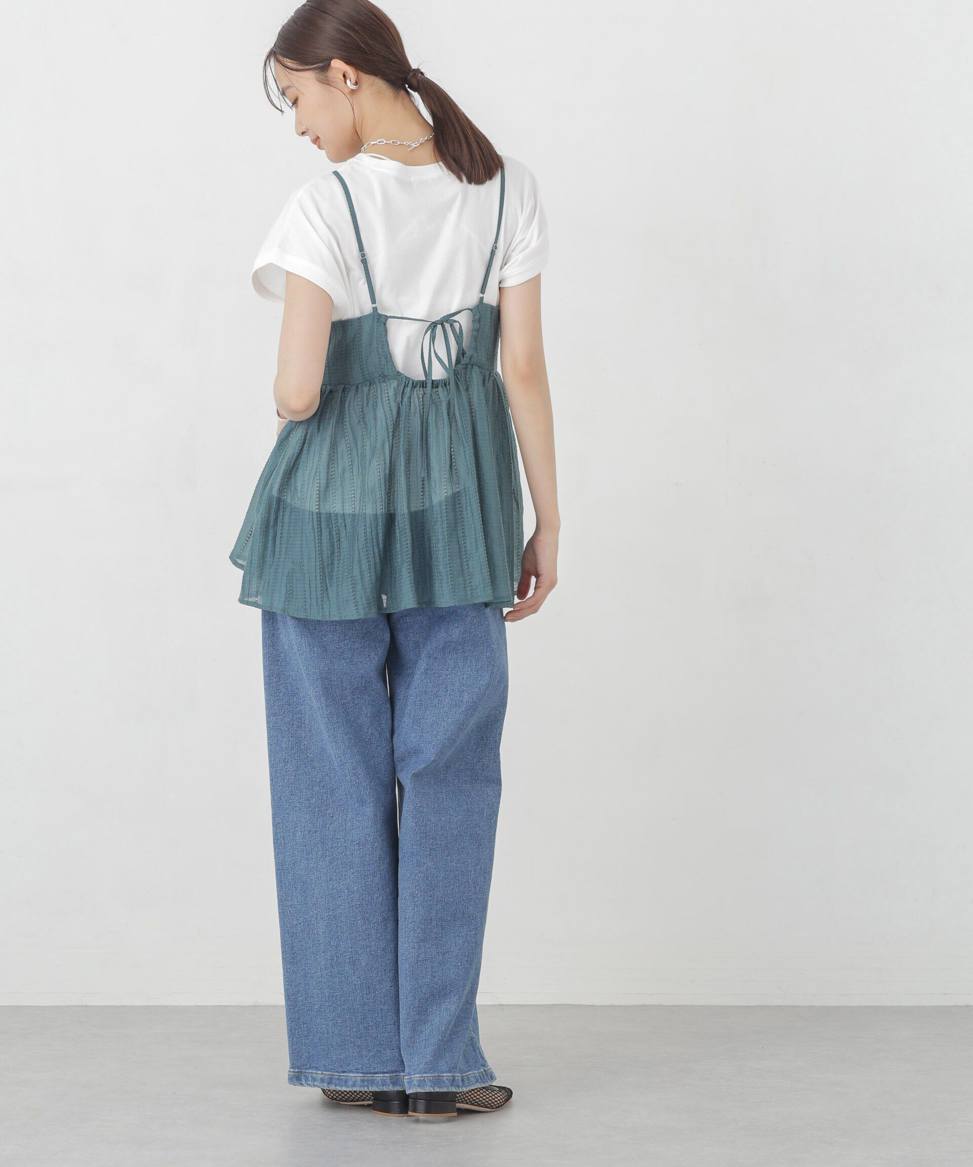 nano･universe「シアードビーバックホールキャミチュニック」|シャツ・ブラウス|