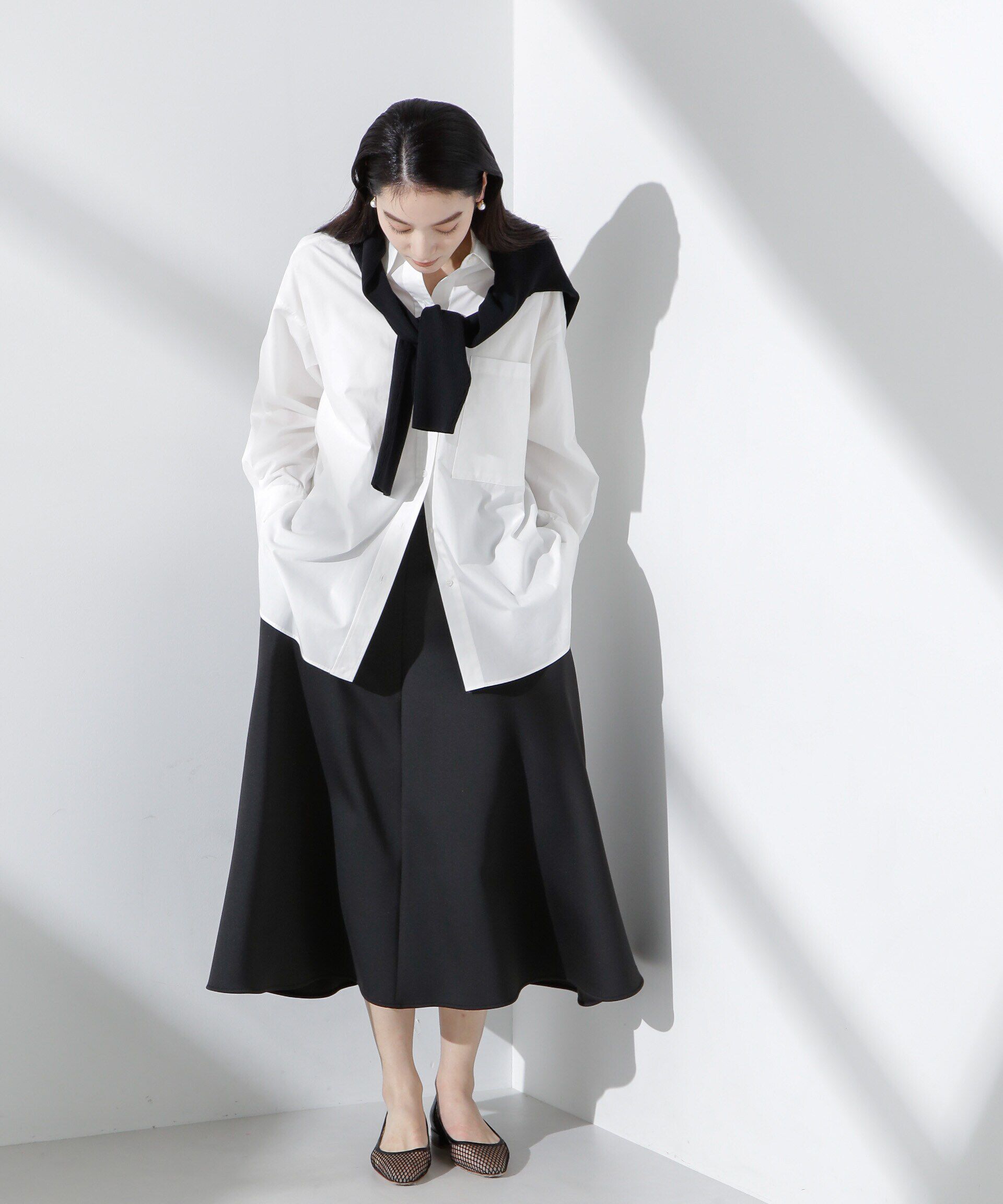 nano･universe「ダンボールサーキュラースカート」|スカート|