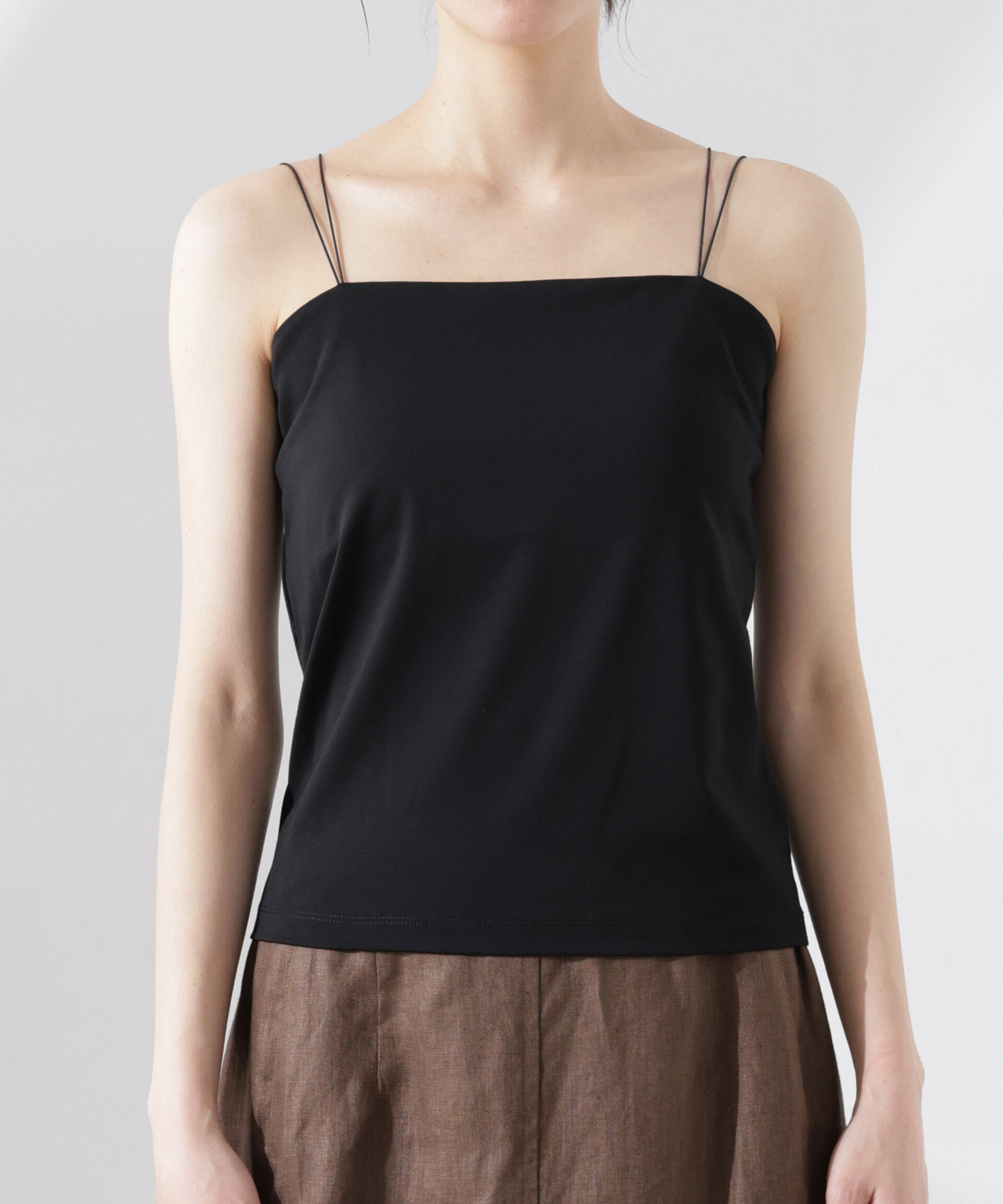 nano･universe「ストレッチポンチカップ付きベアトップキャミソール」|Tシャツ・カットソー|