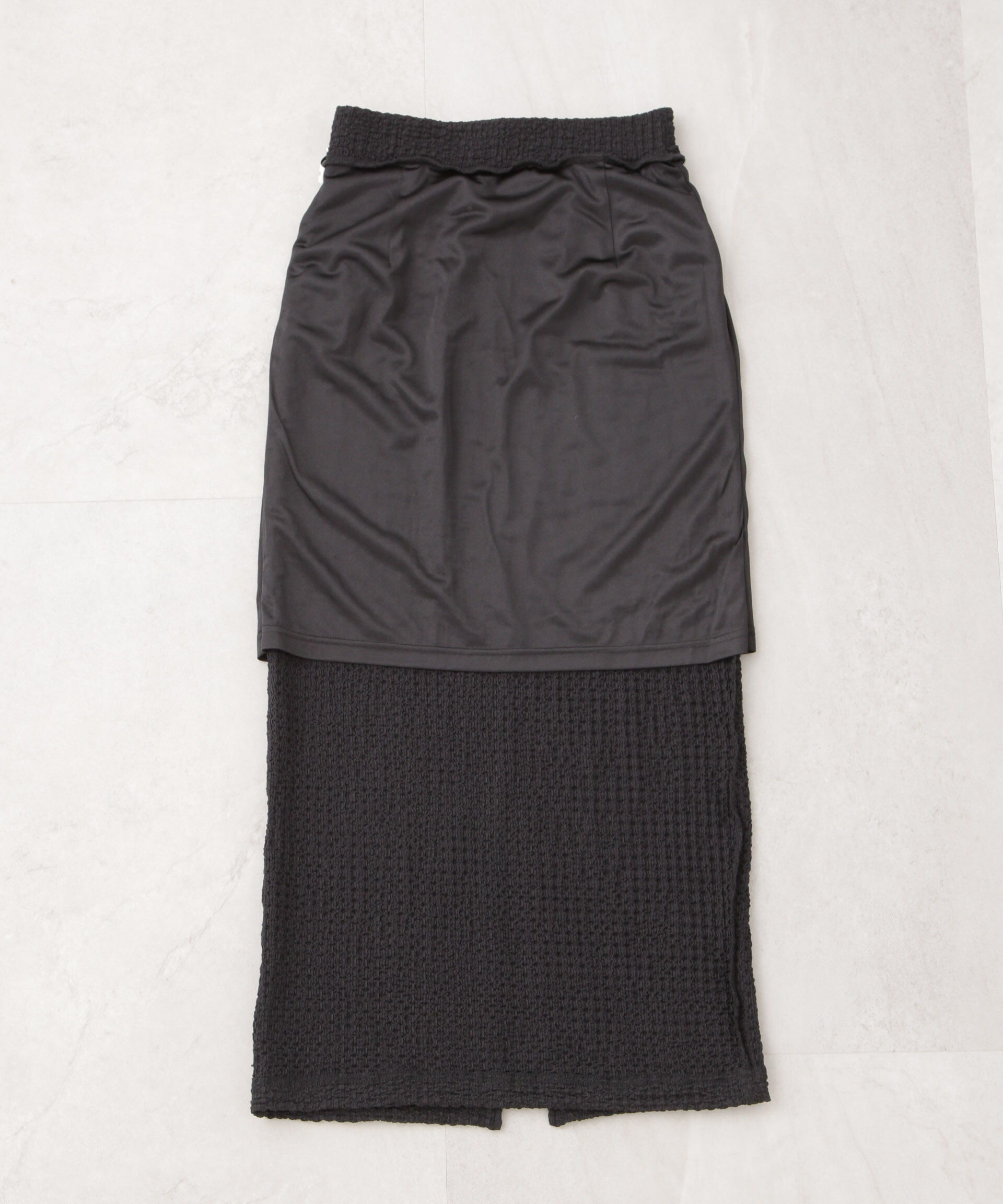 nano･universe「シャーリングジャガードカットナロースカート(セットアップ可)」|スカート|