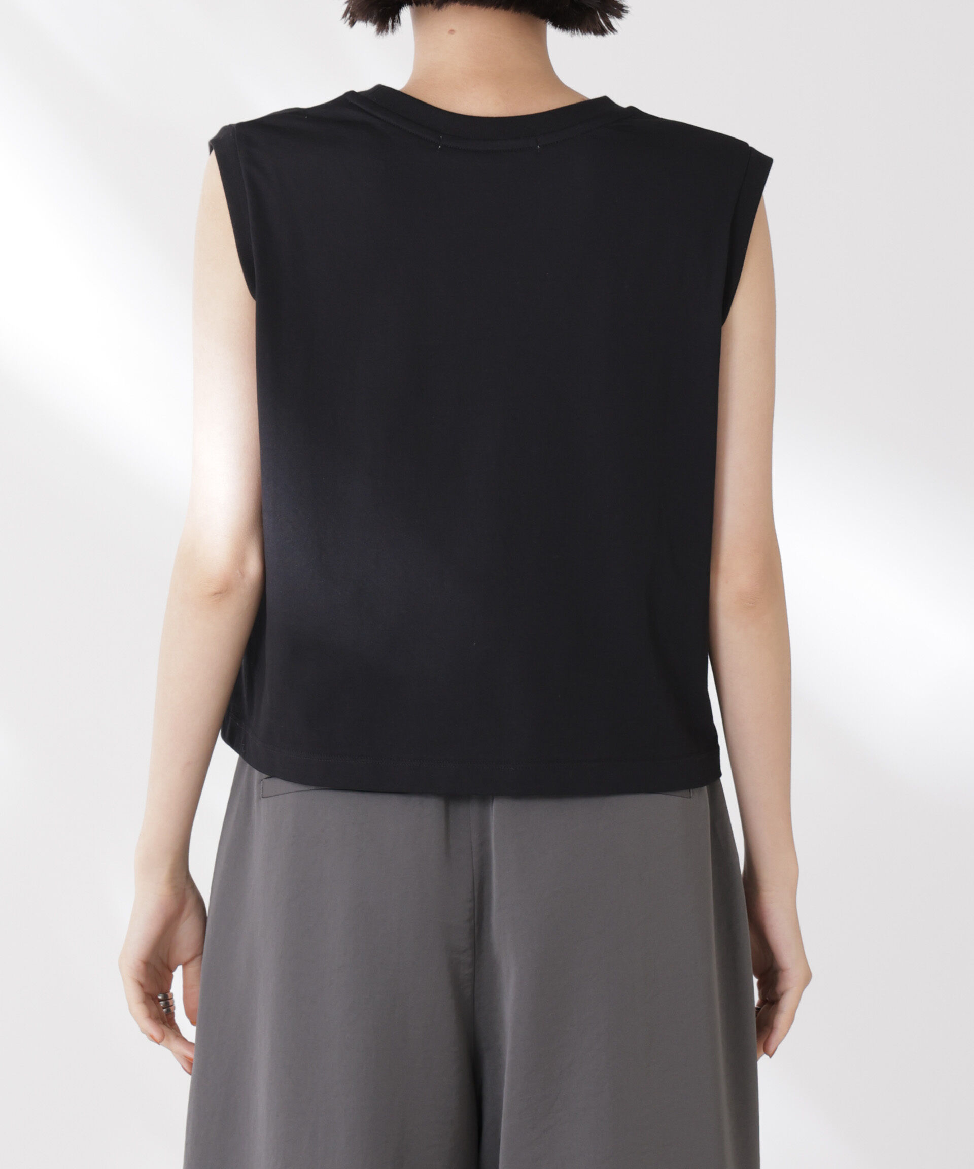 nano･universe「吸水速乾抗菌防臭ノースリーブトップス」|Tシャツ・カットソー|