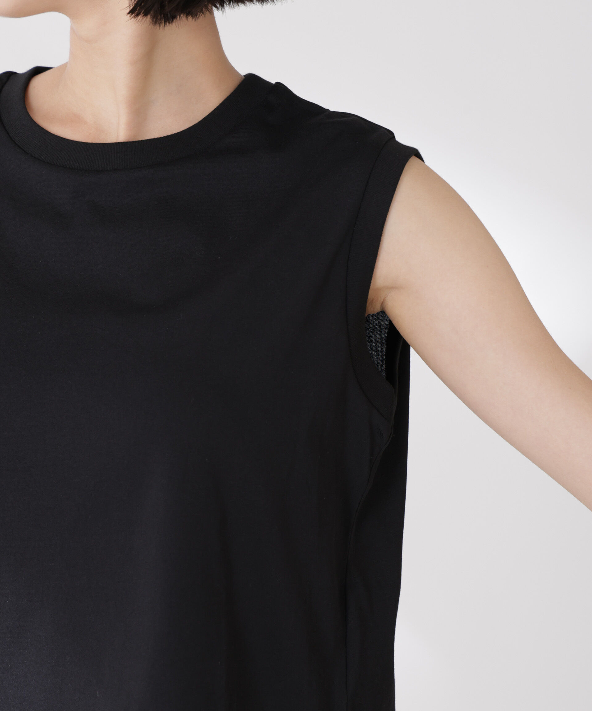 nano･universe「吸水速乾抗菌防臭ノースリーブトップス」|Tシャツ・カットソー|