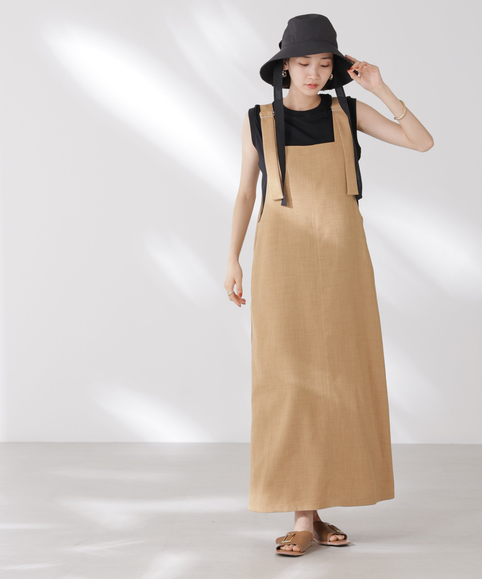 nano･universe「吸水速乾抗菌防臭ノースリーブトップス」|Tシャツ・カットソー|