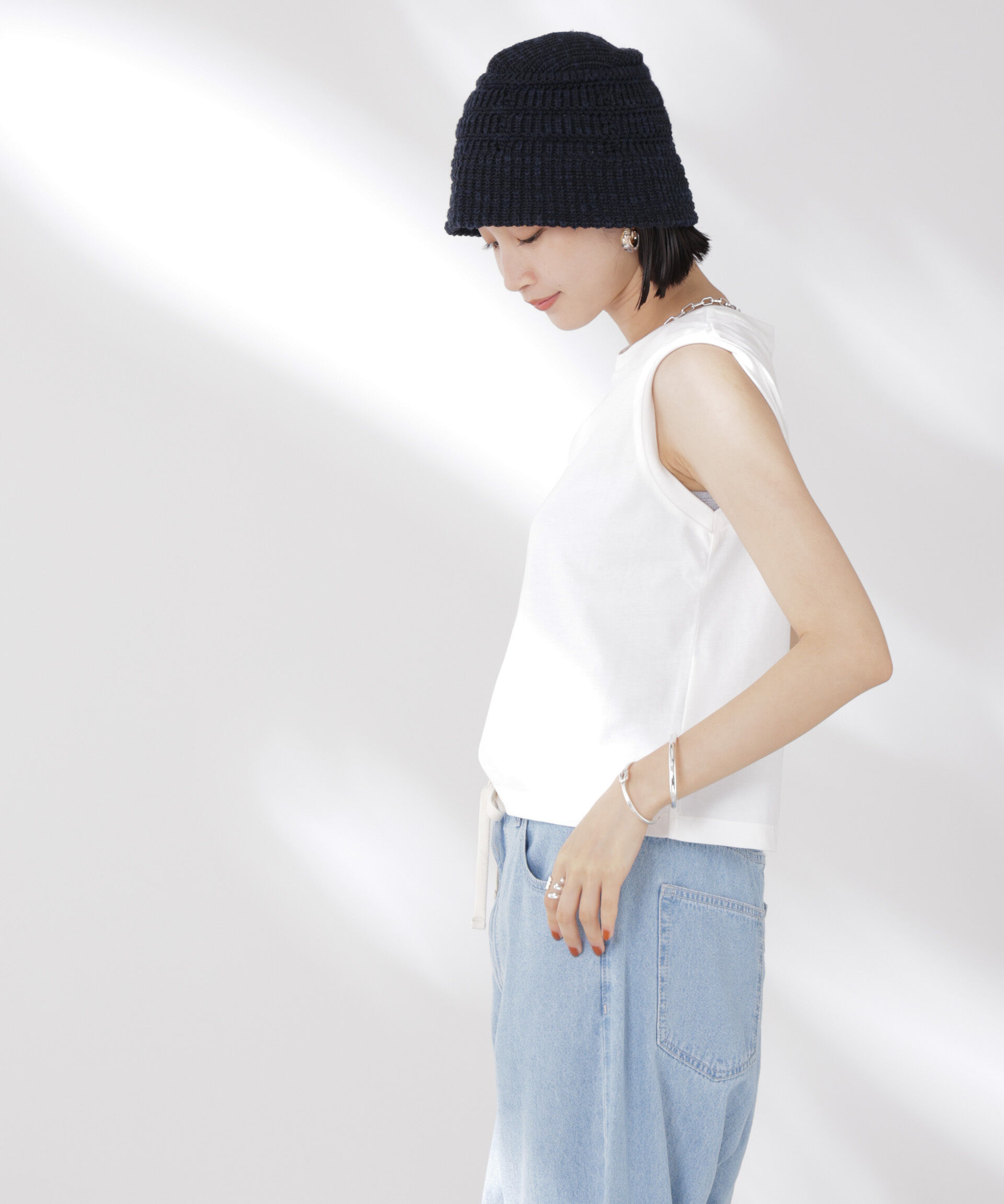 nano･universe「吸水速乾抗菌防臭ノースリーブトップス」|Tシャツ・カットソー|