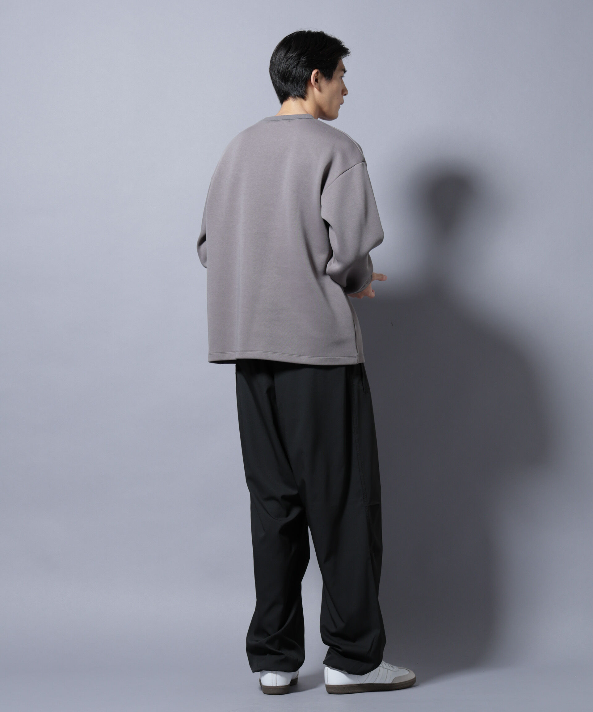 nano･universe「「NJ/CLUB」ワンポイントロゴトラックパンツ」|チノ|