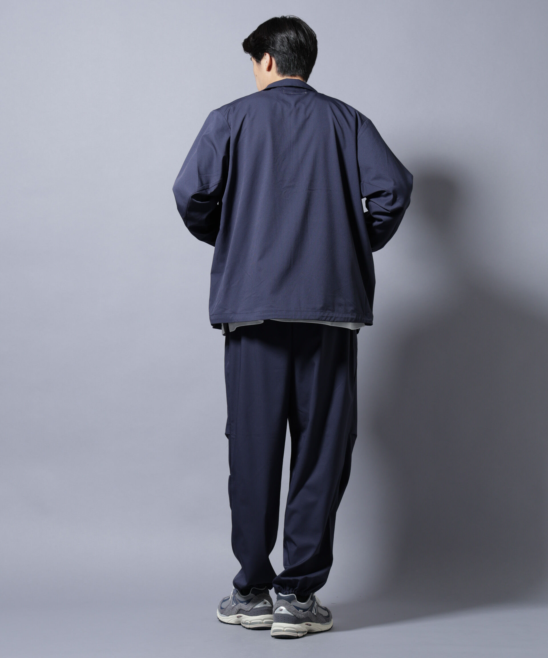 nano･universe「「NJ/CLUB」ワンポイントロゴトラックパンツ」|チノ|