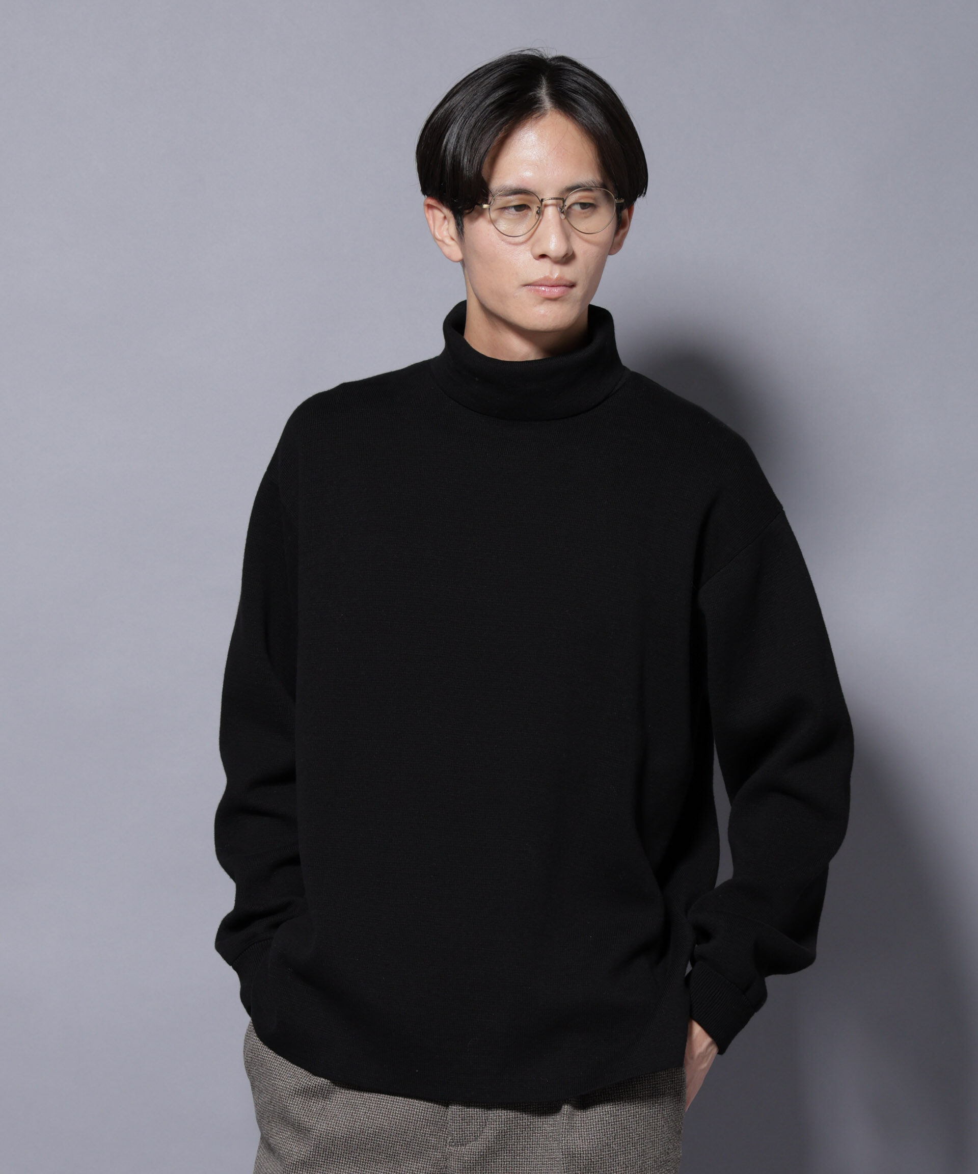 nano･universe「ミラノリブ ワイドタートルネックニット」|ニット・セーター|