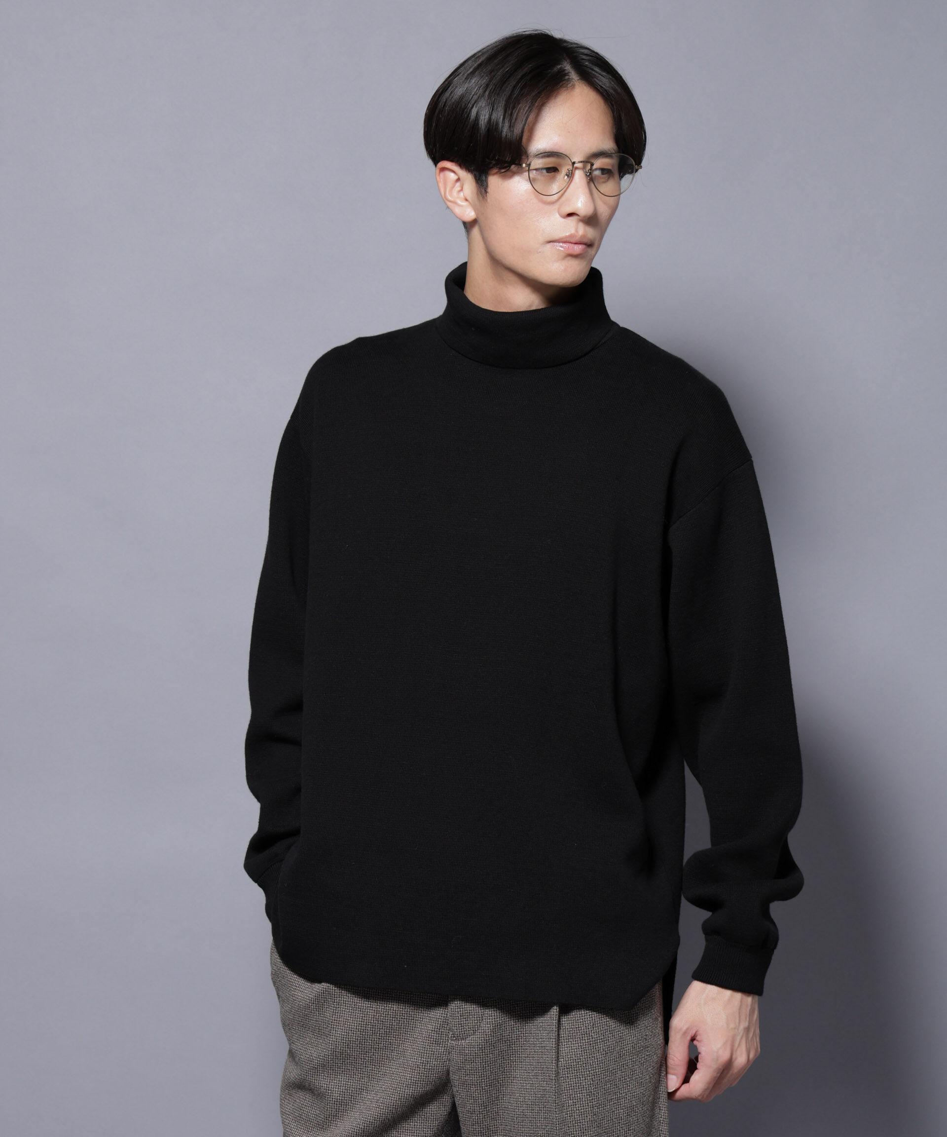 nano･universe「ミラノリブ ワイドタートルネックニット」|ニット・セーター|