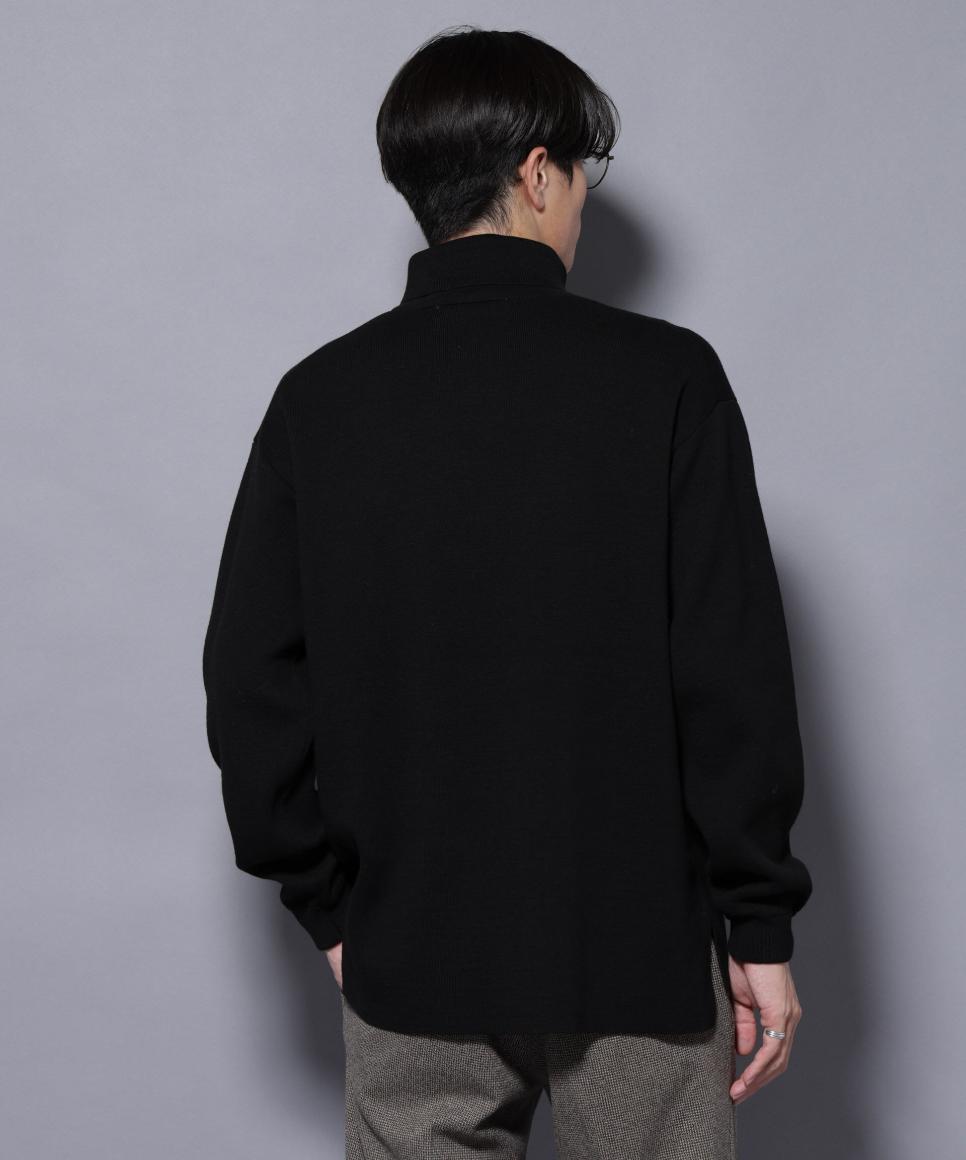 nano･universe「ミラノリブ ワイドタートルネックニット」|ニット・セーター|