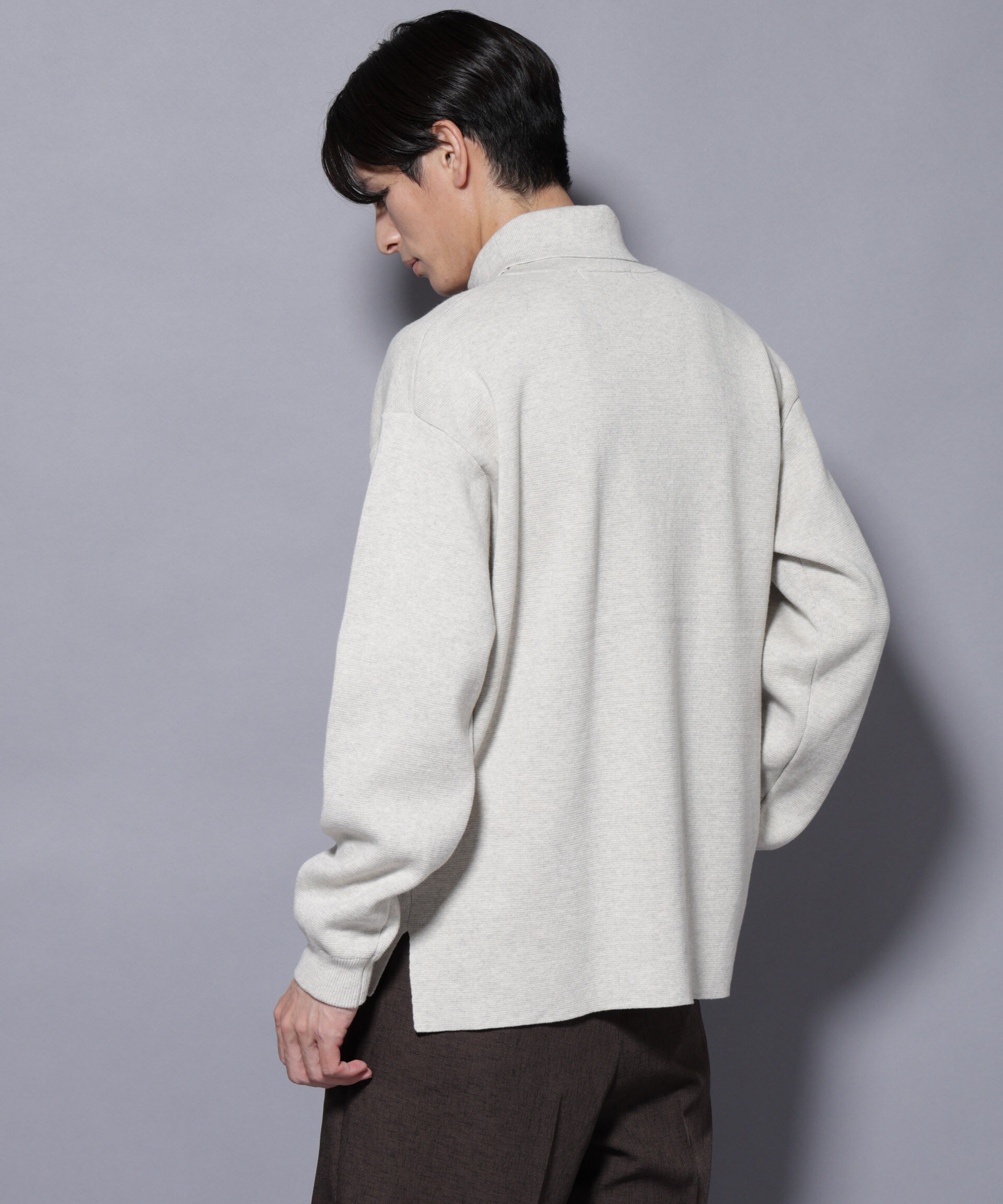 nano･universe「ミラノリブ ワイドタートルネックニット」|ニット・セーター|