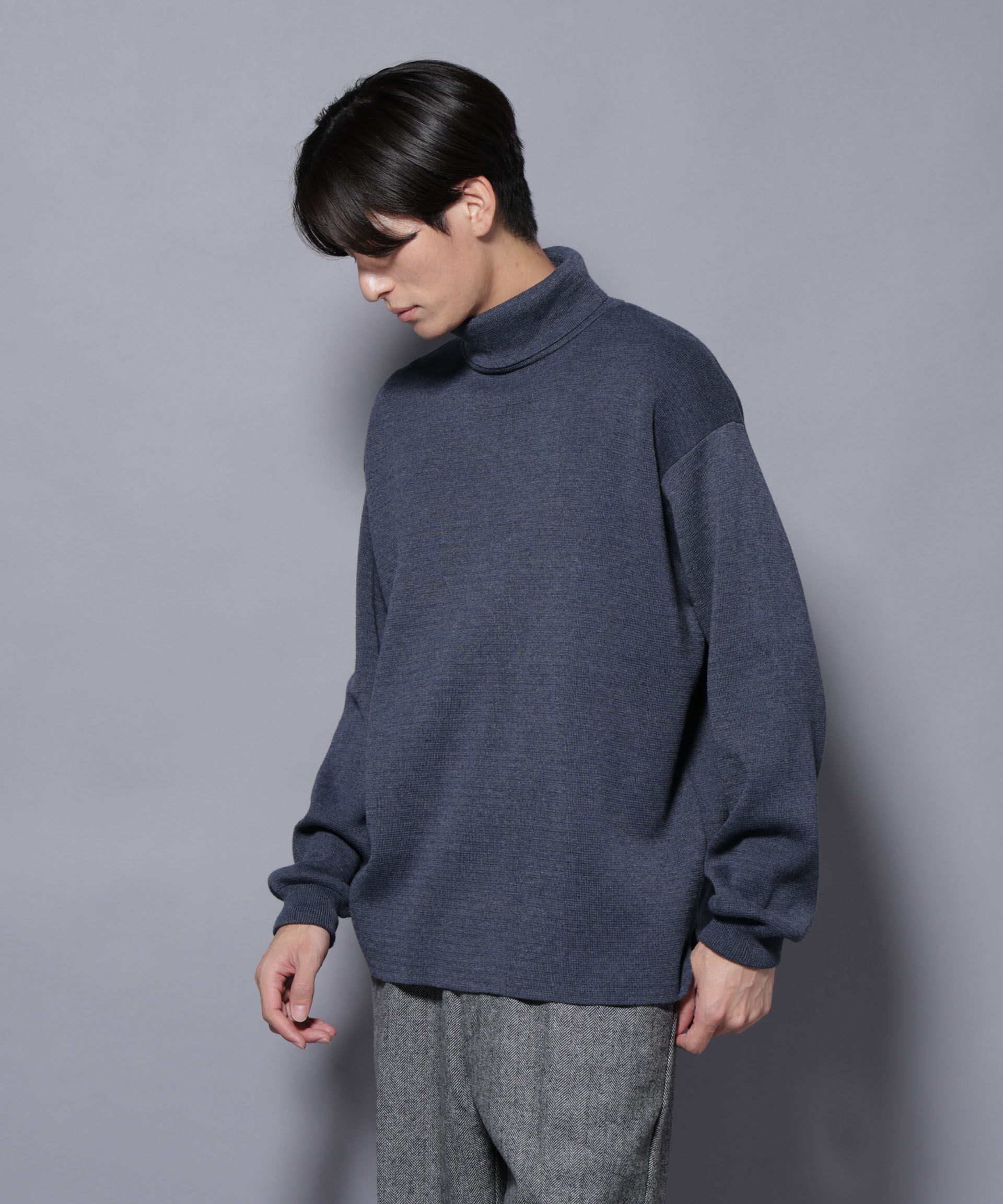 nano･universe「ミラノリブ ワイドタートルネックニット」|ニット・セーター|