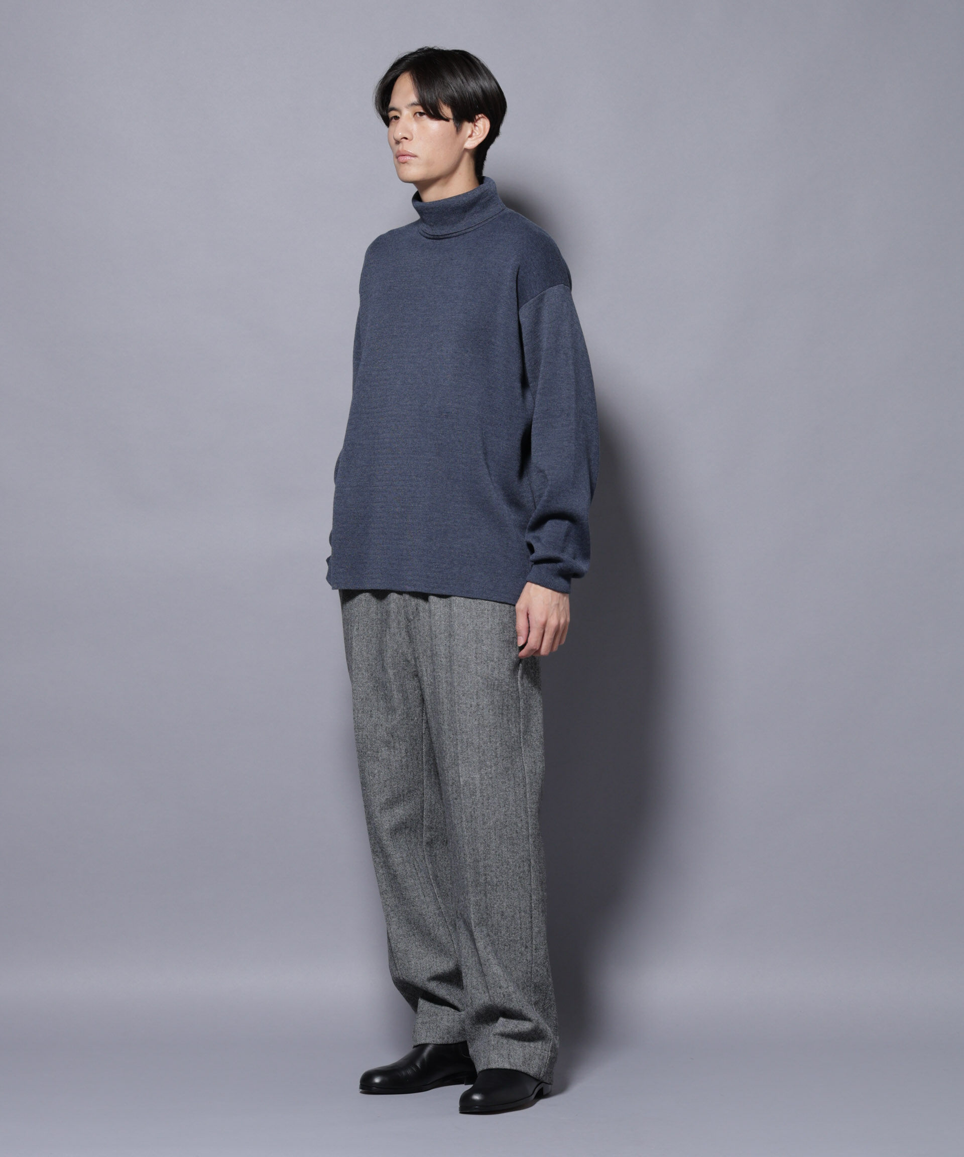 nano･universe「ミラノリブ ワイドタートルネックニット」|ニット・セーター|