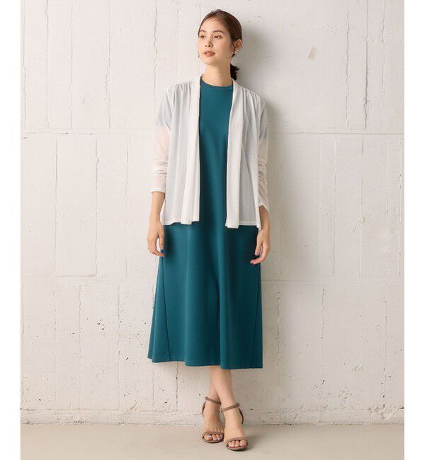 組曲「【WEB限定】シアーツイルジャージーショート カーディガン」|カーディガン|