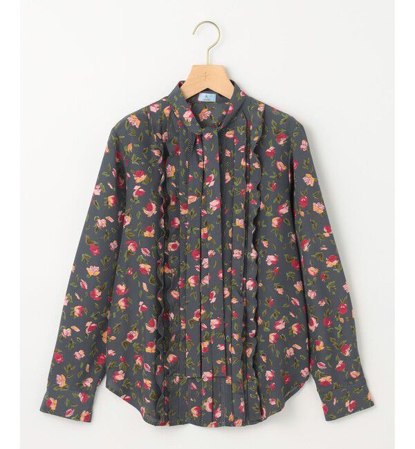 組曲「カッティングローズプリント フリルブラウス」|シャツ・ブラウス|